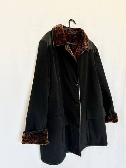 Vintage Faux Fur Double Face Coat