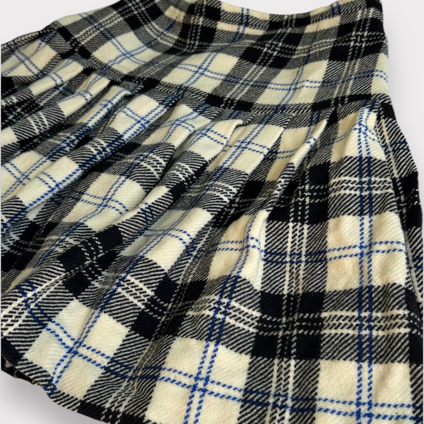 Vintage Wool Plaid Skirt