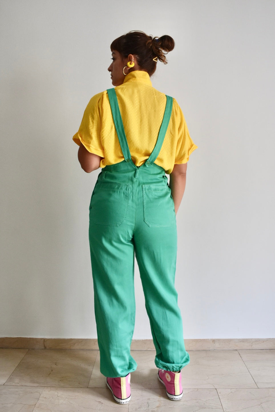 Vintage Green Women’s Cotton Jumpsuit