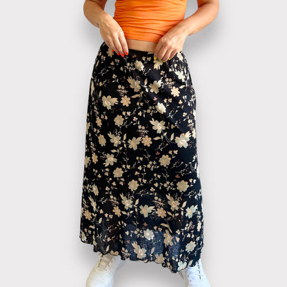 90’s Floral Skirt