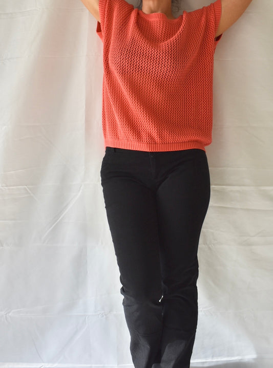 Knitted Coral Vest