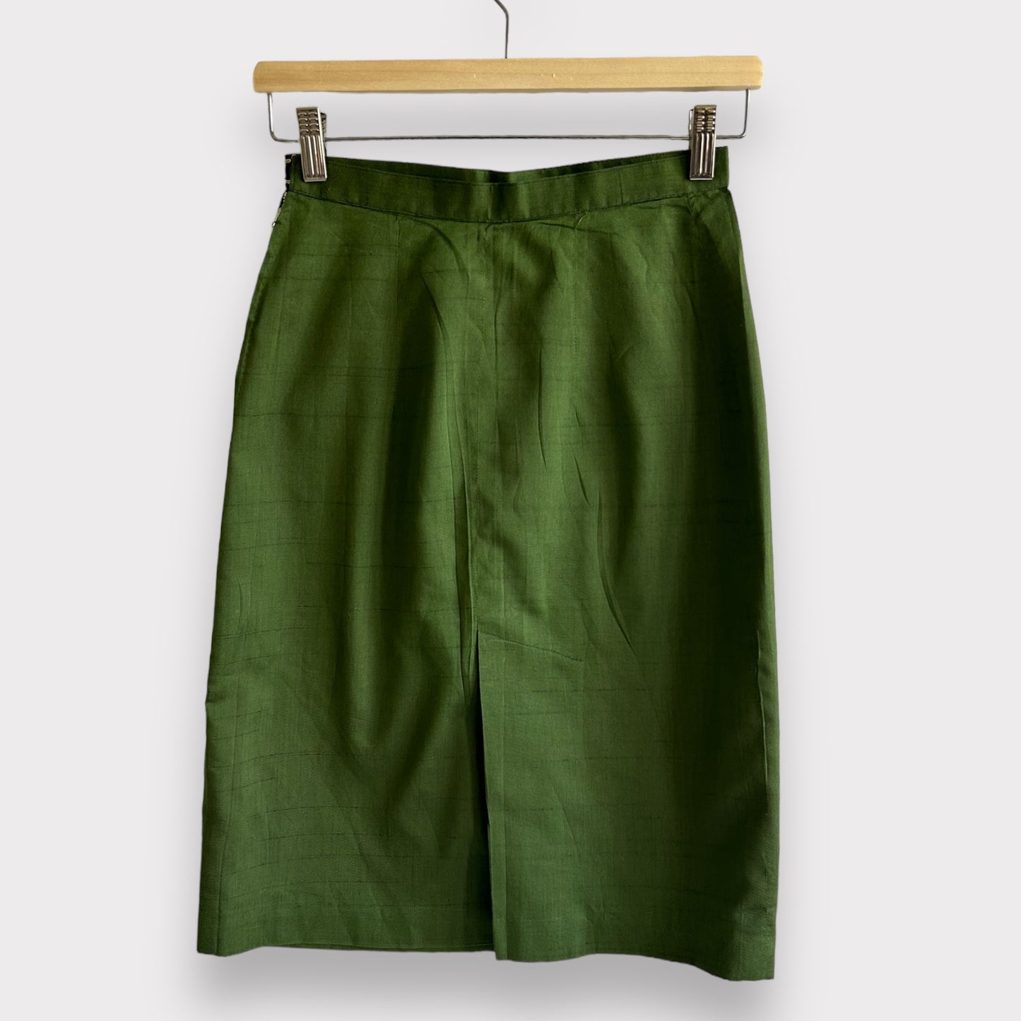 Vintage Midi Military Green Skirt