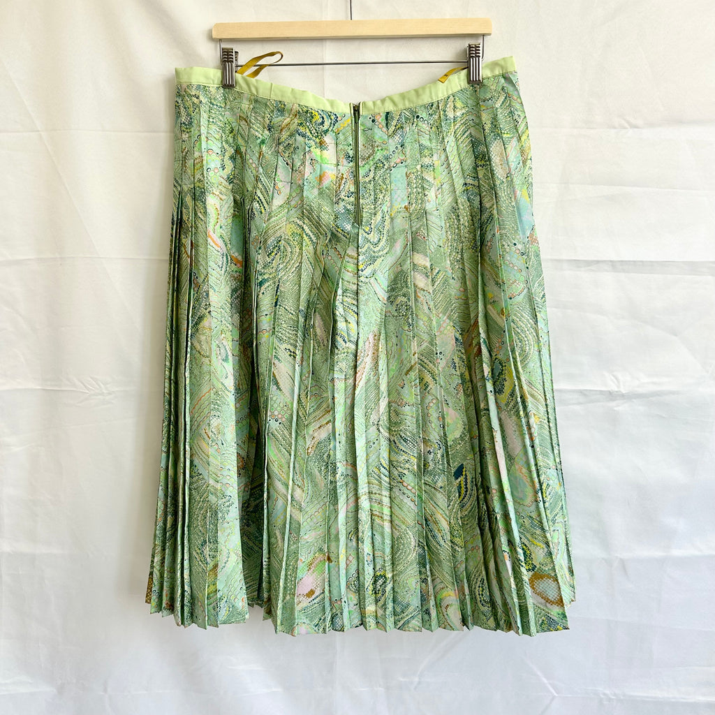 Vintage Pleated Floral Skirt