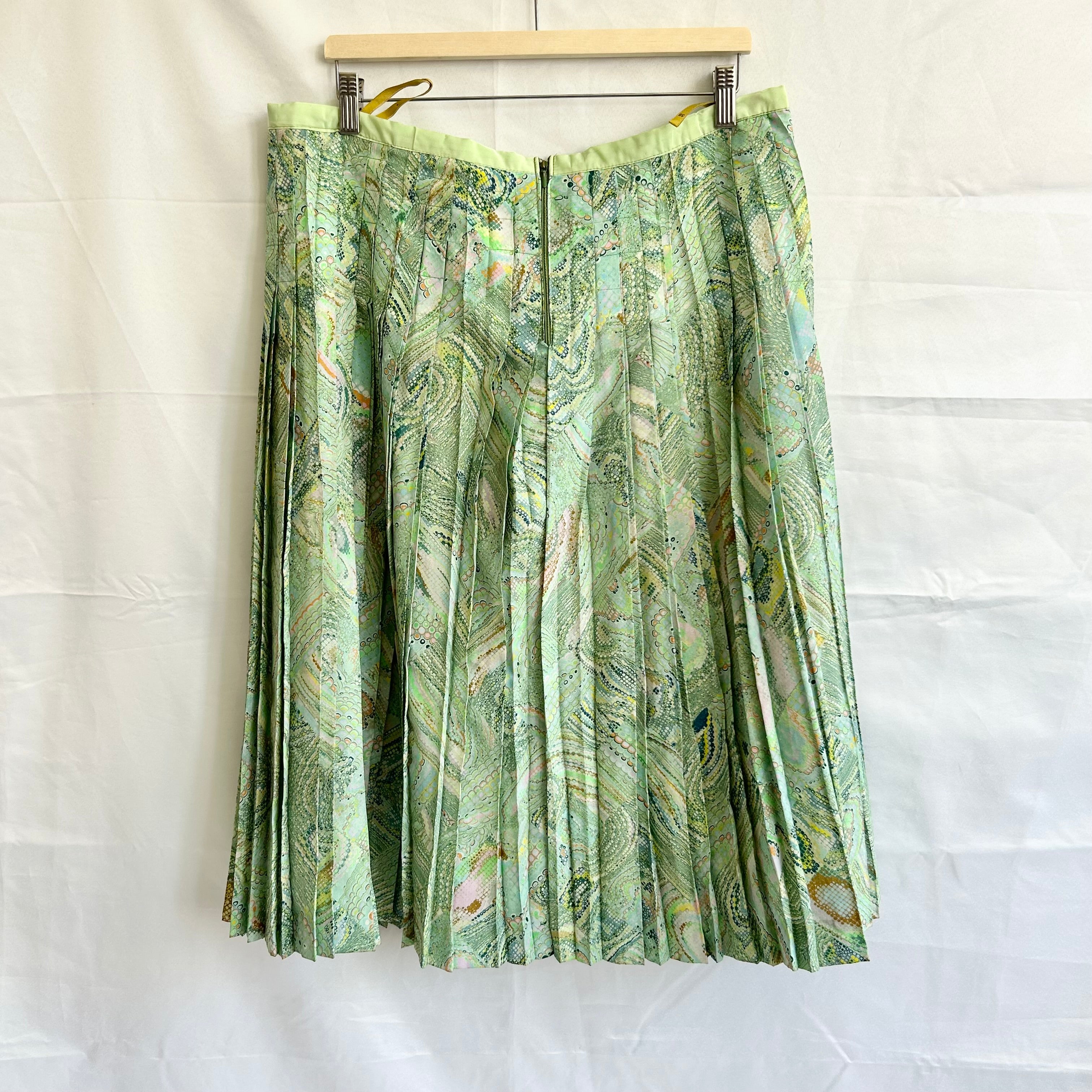 Vintage Pleated Floral Skirt