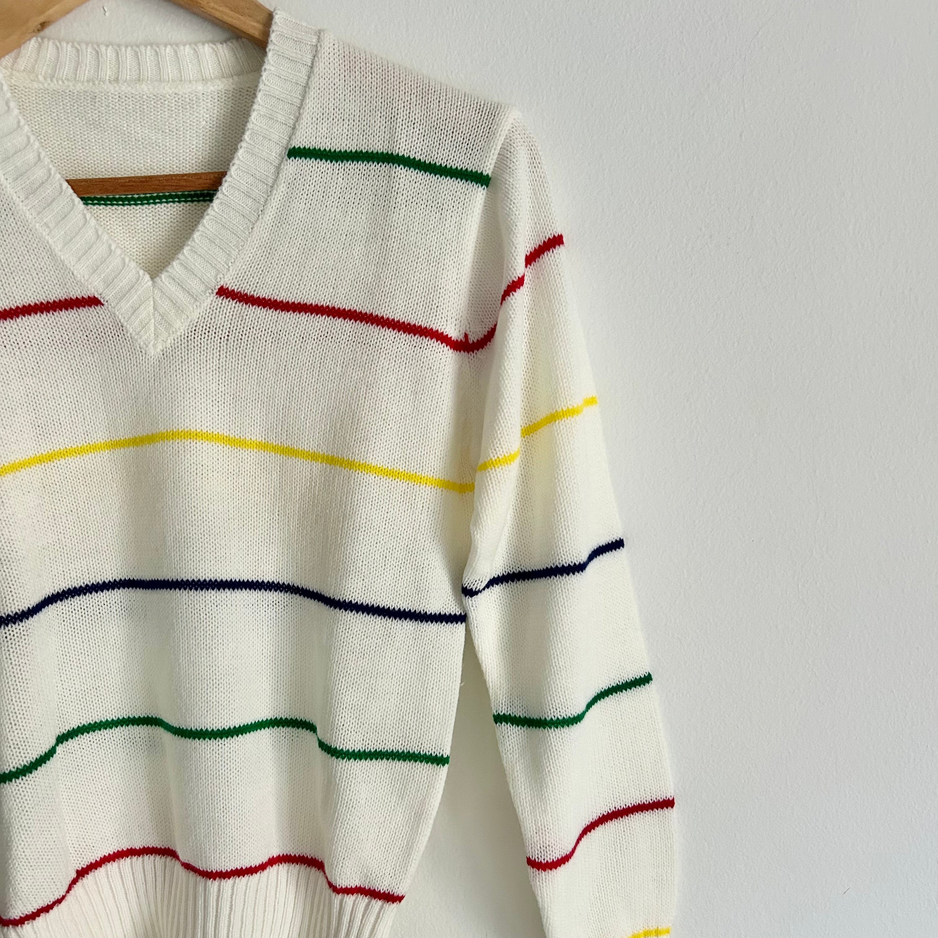 Vintage Stripe Ivory Knit