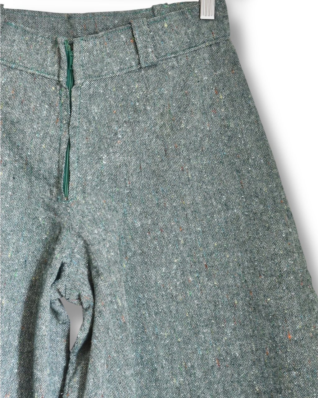 Vintage Women’s Green Wool Tweed Culotte Shorts