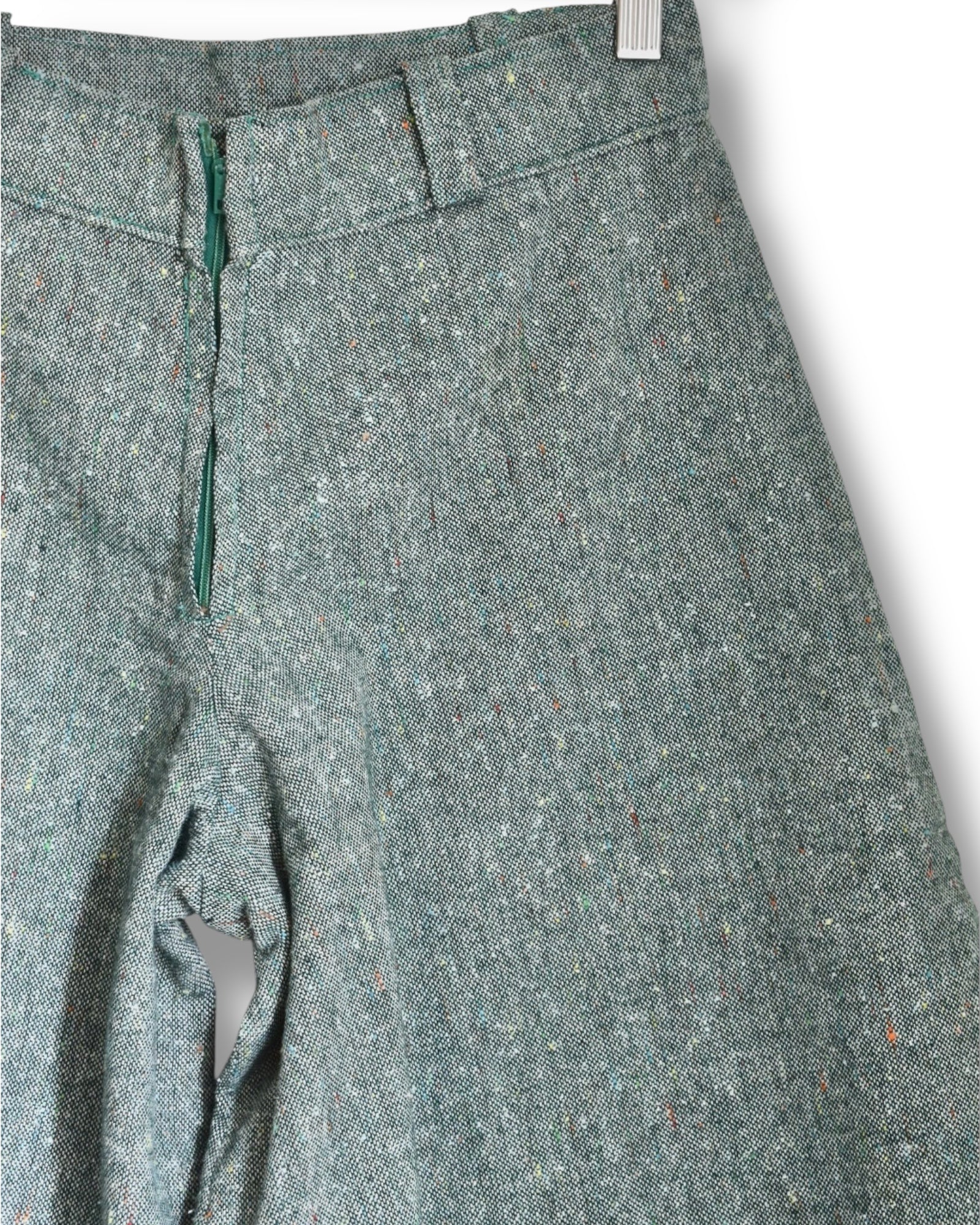 Vintage Women’s Green Wool Tweed Culotte Shorts