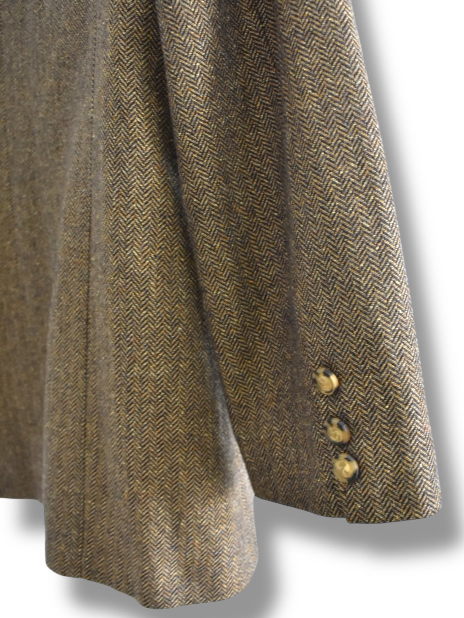 Vintage Wool Fishbone Blazer