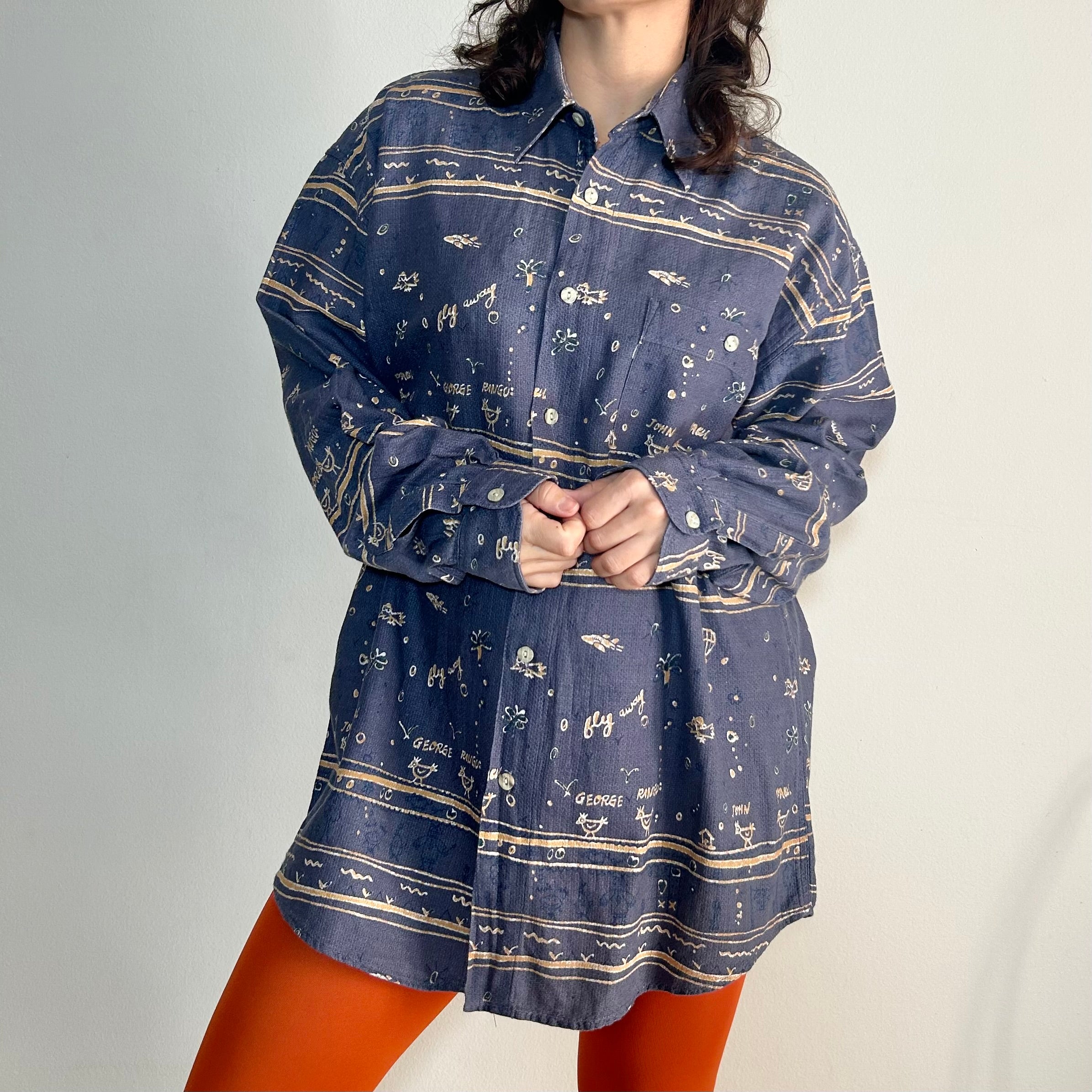 90s "Fab Four" Whimsical Graphic Shirt