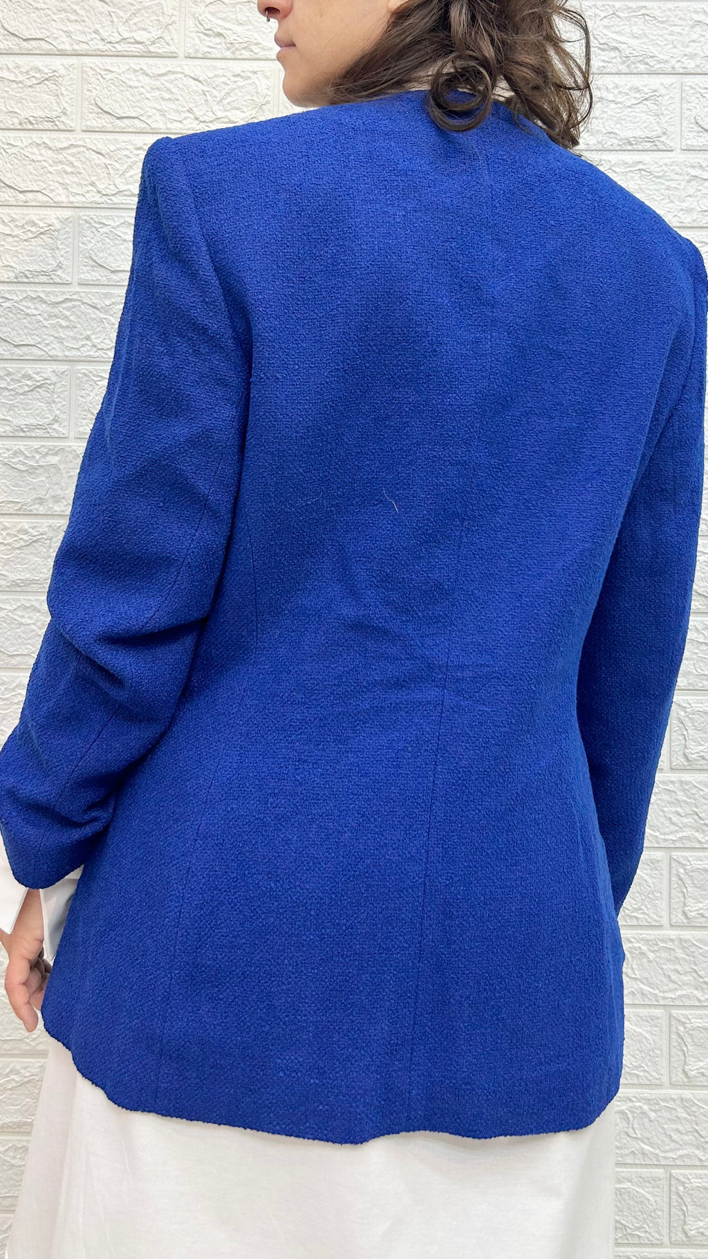 Vintage Wool Maxi Blazer | Late 80s