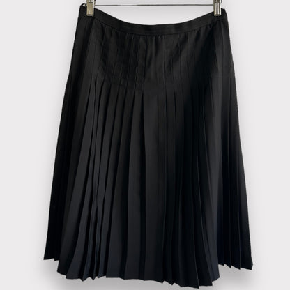 70’s Black Pleated Skirt