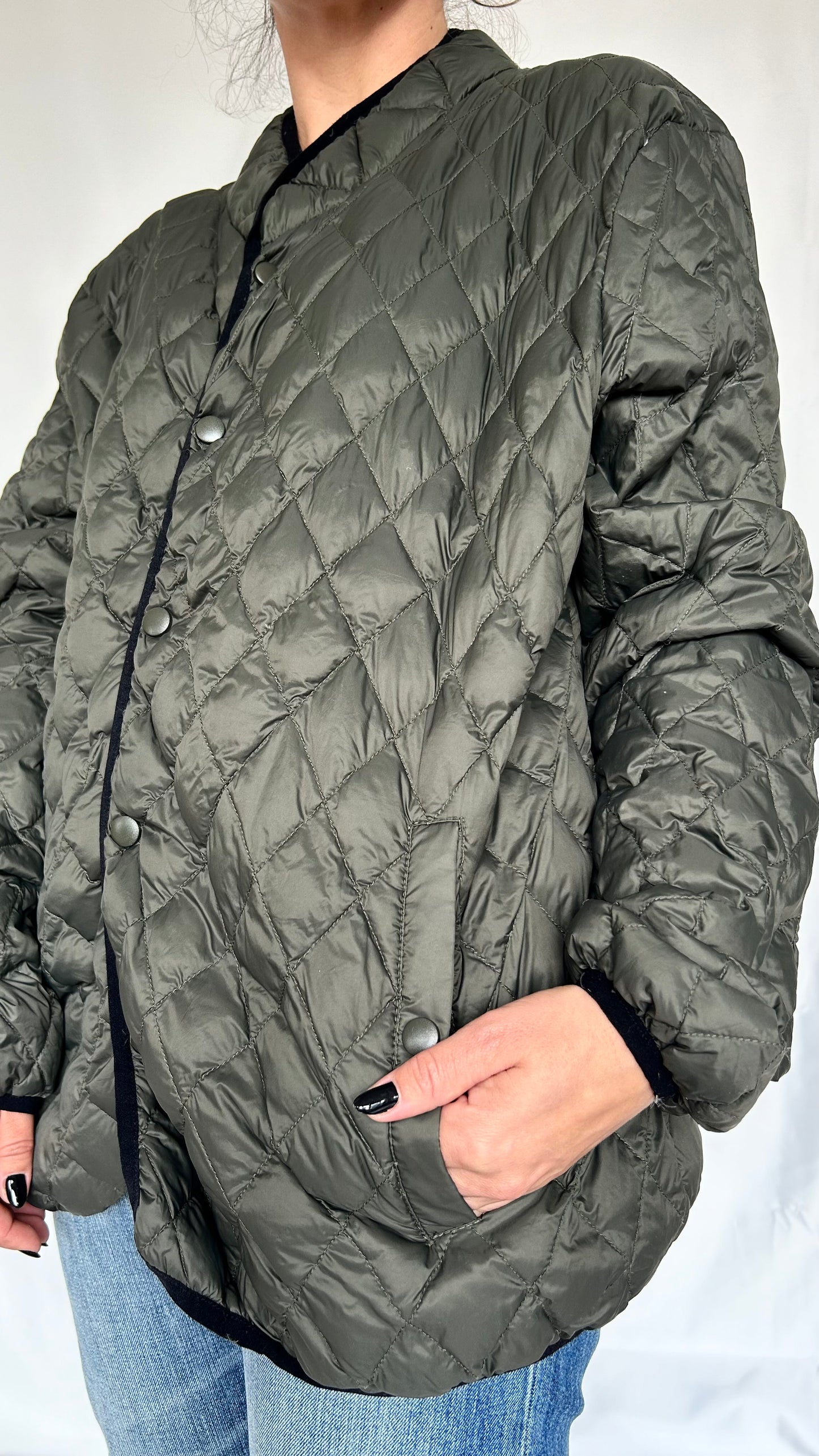 Olive Green Light Puffer