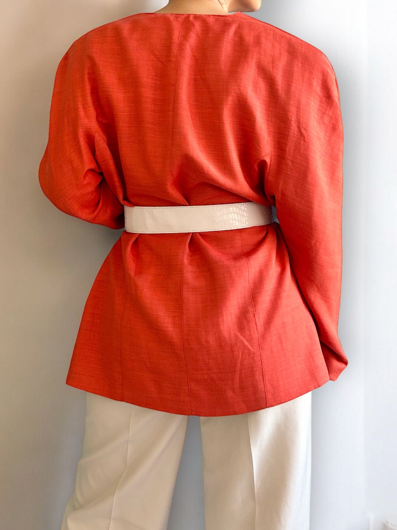 Vintage Oversized Orange Blazer