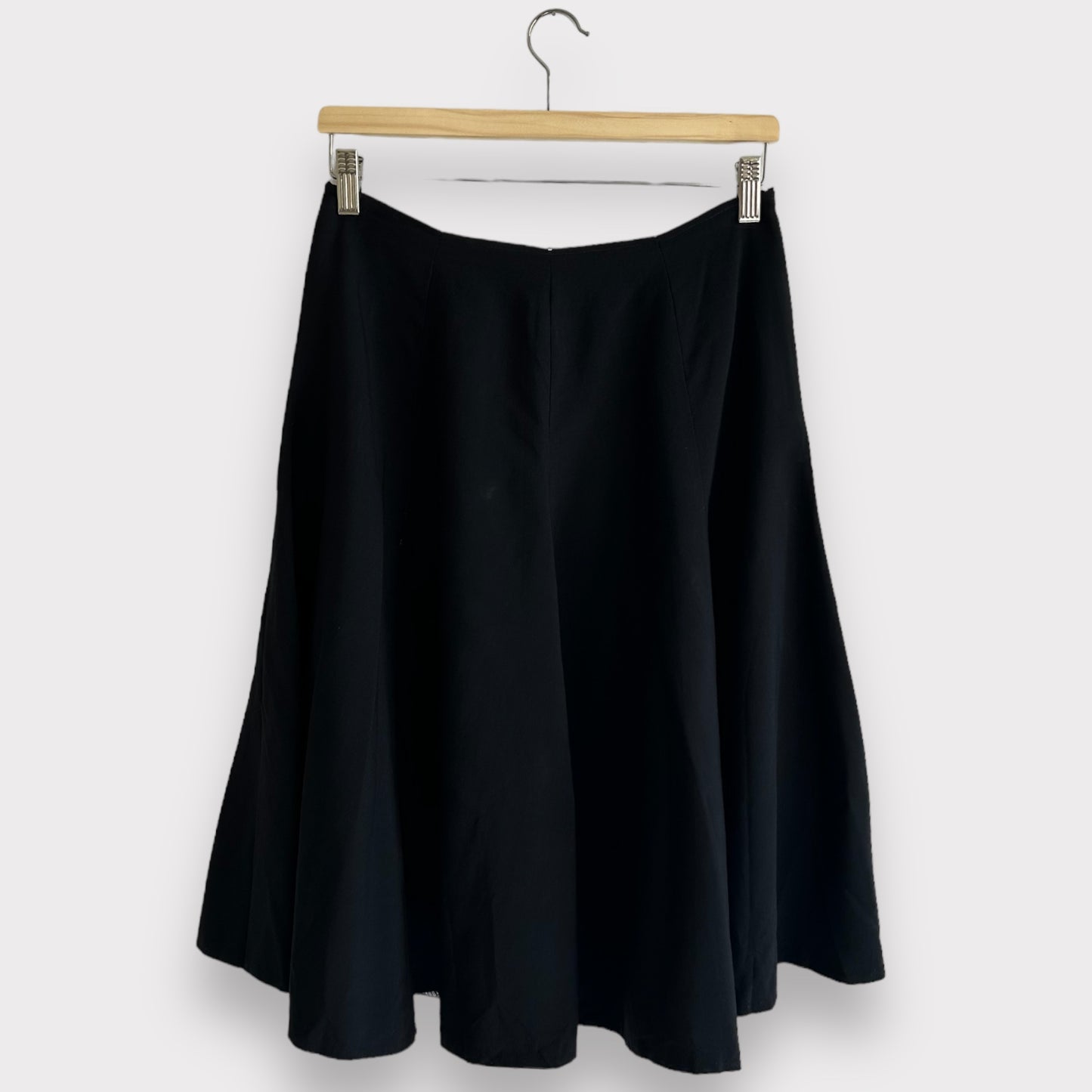 Vintage Flared Black Skirt