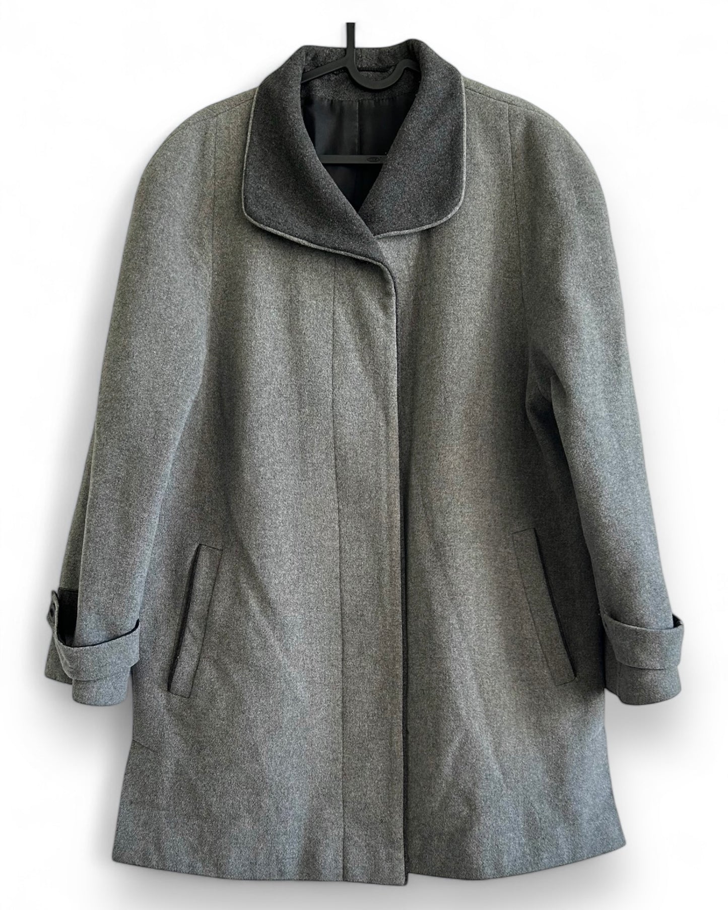 Vintage Grey Wool Coat