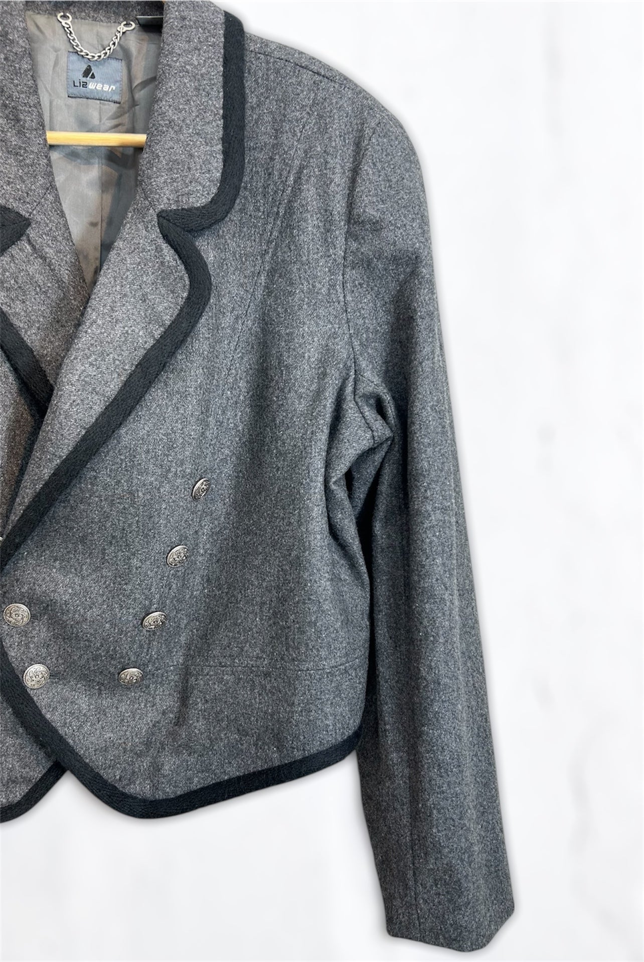 Vintage Wool Blazer – Structured Classic
