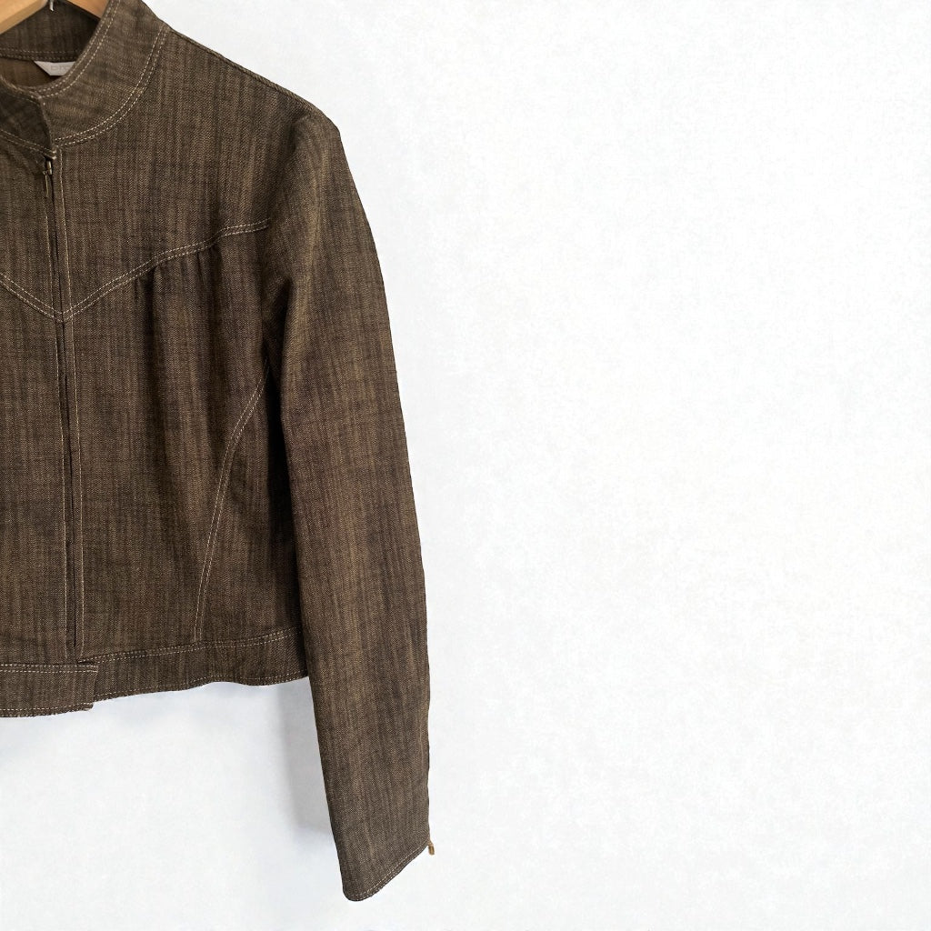 Y2K Earthy Brown Jacket