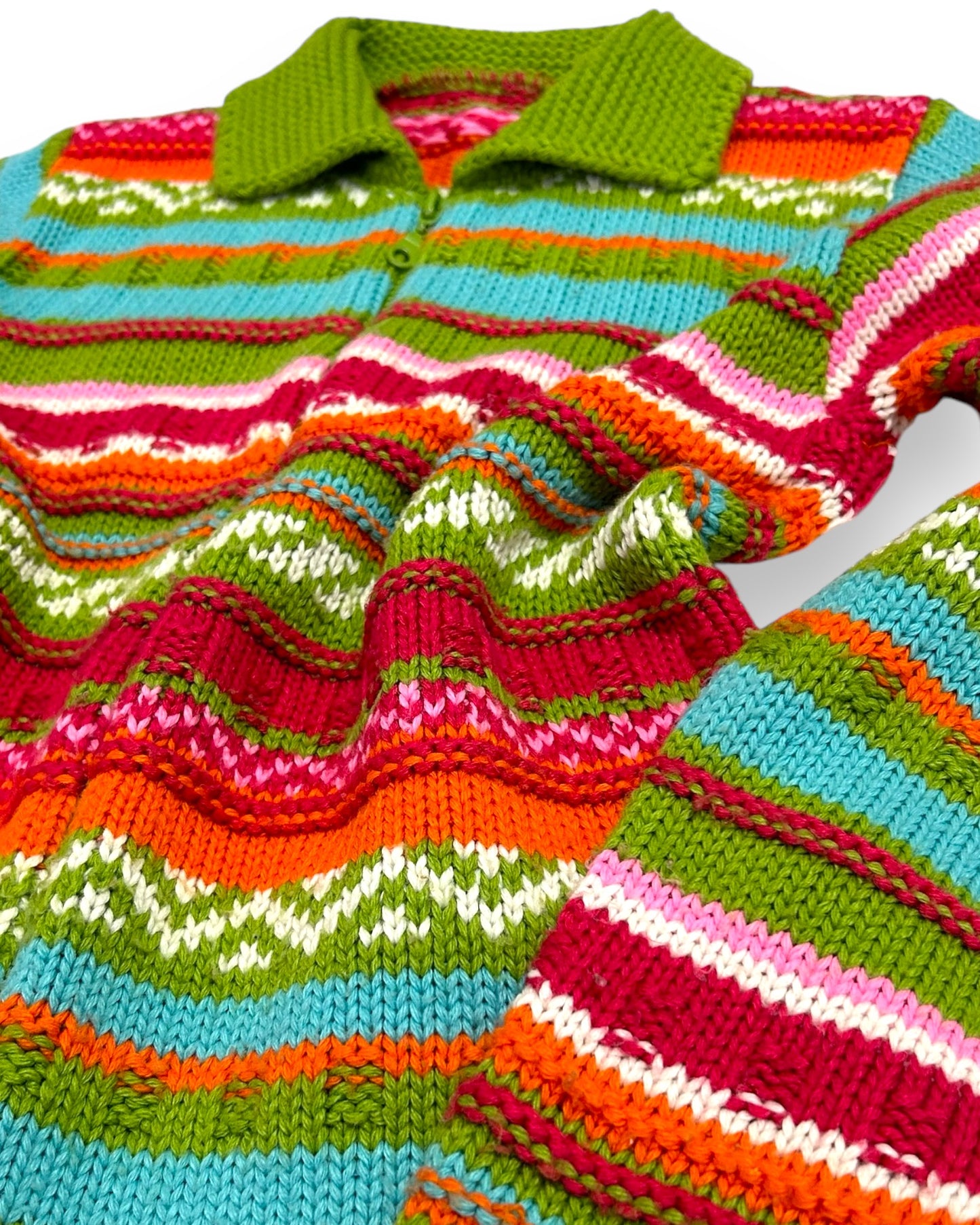 Vintage Colourful Knitted Jacket