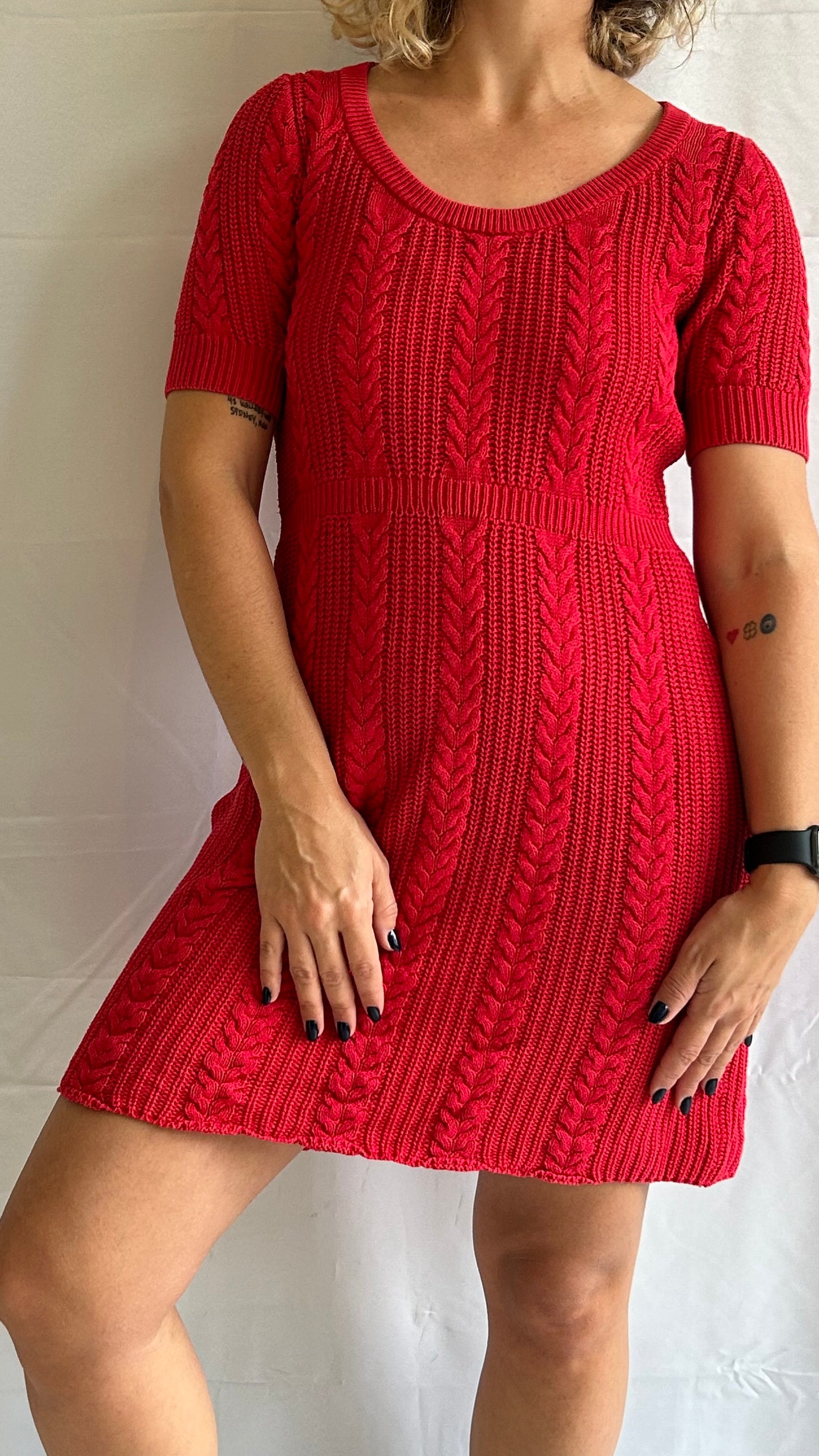 Knitted Red Dress