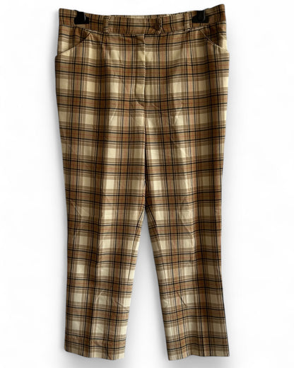 Vintage Plaid Office Pants