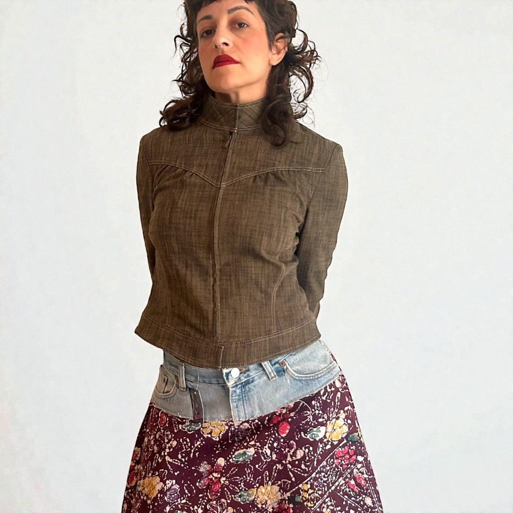 Y2K Earthy Brown Jacket