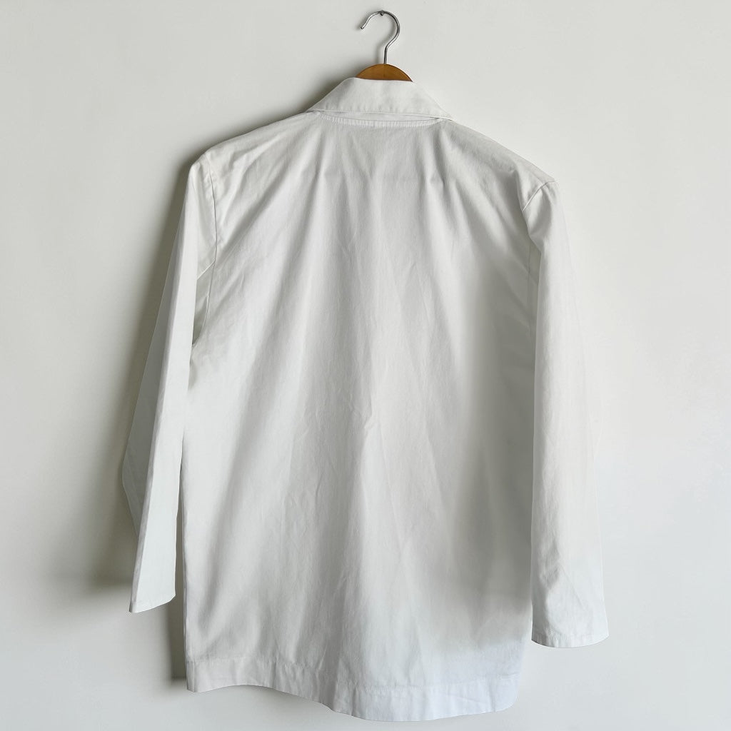 Vintage 90s White Maxi Blazer