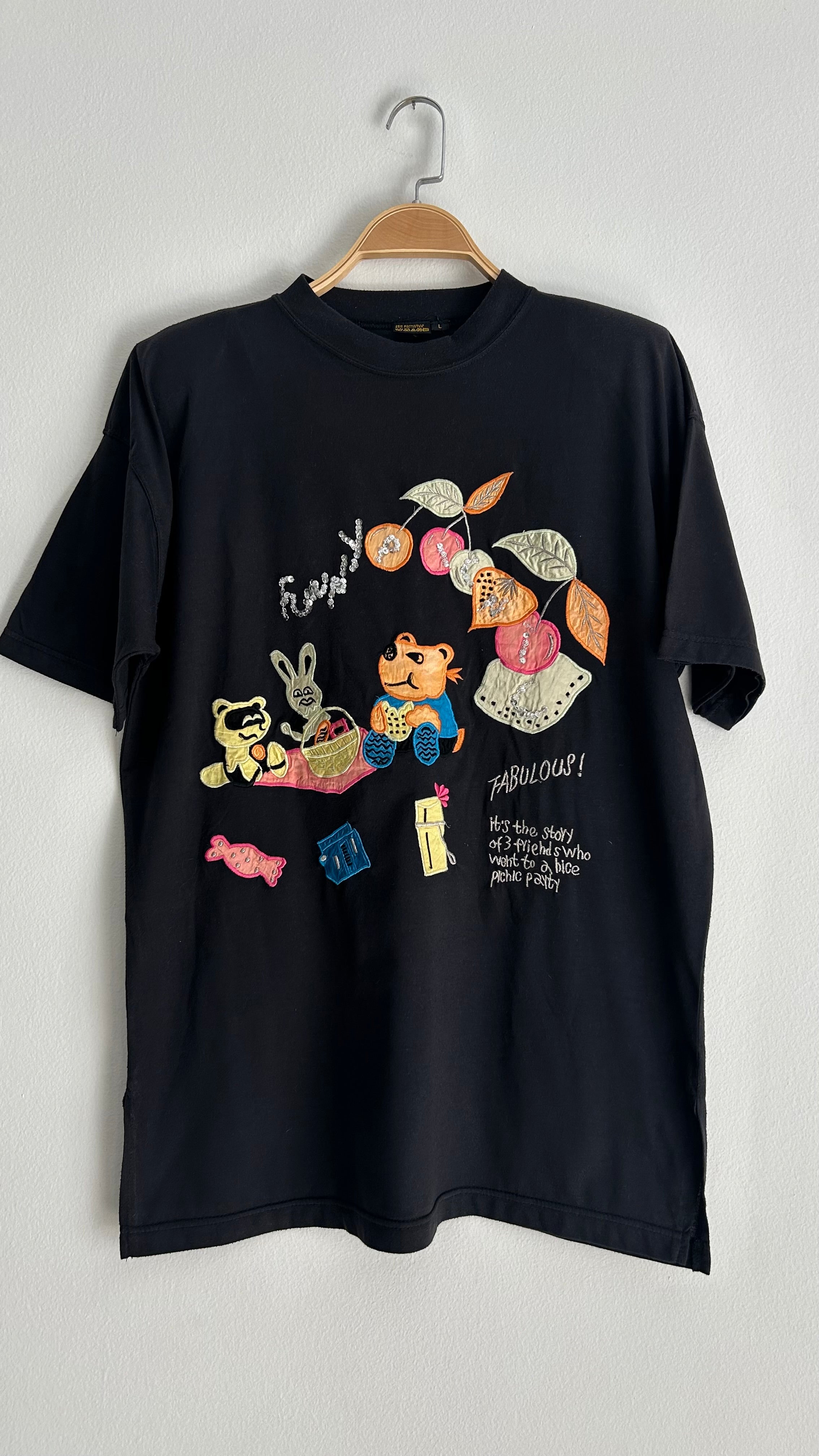 Vintage Oversized Embroidered T-Shirt