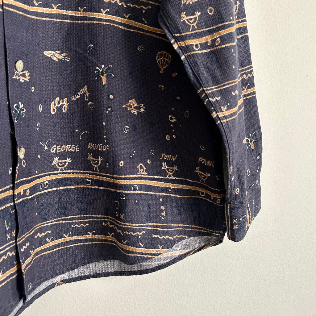 90s "Fab Four" Whimsical Graphic Shirt