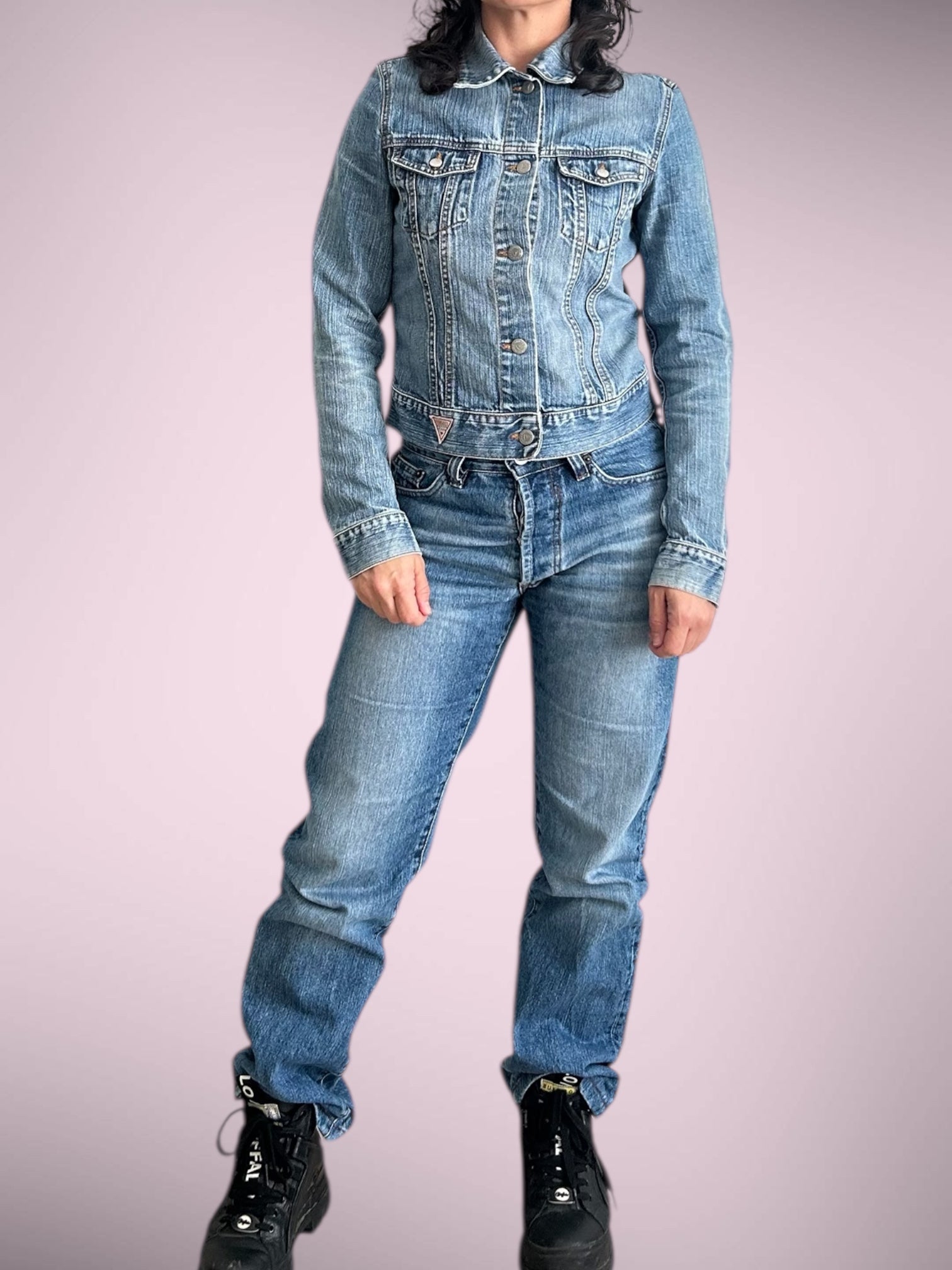 Vintage Fiorucci Cropped Denim Jacket