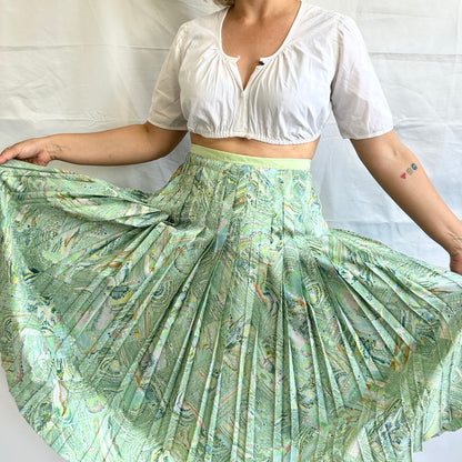 Vintage Pleated Skirt