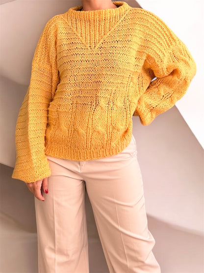 80’s Light Yellow Sweater