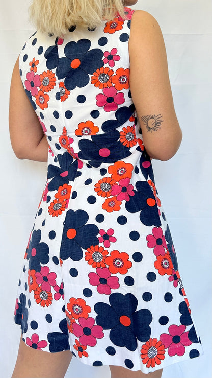 Vintage Floral Mini Dress