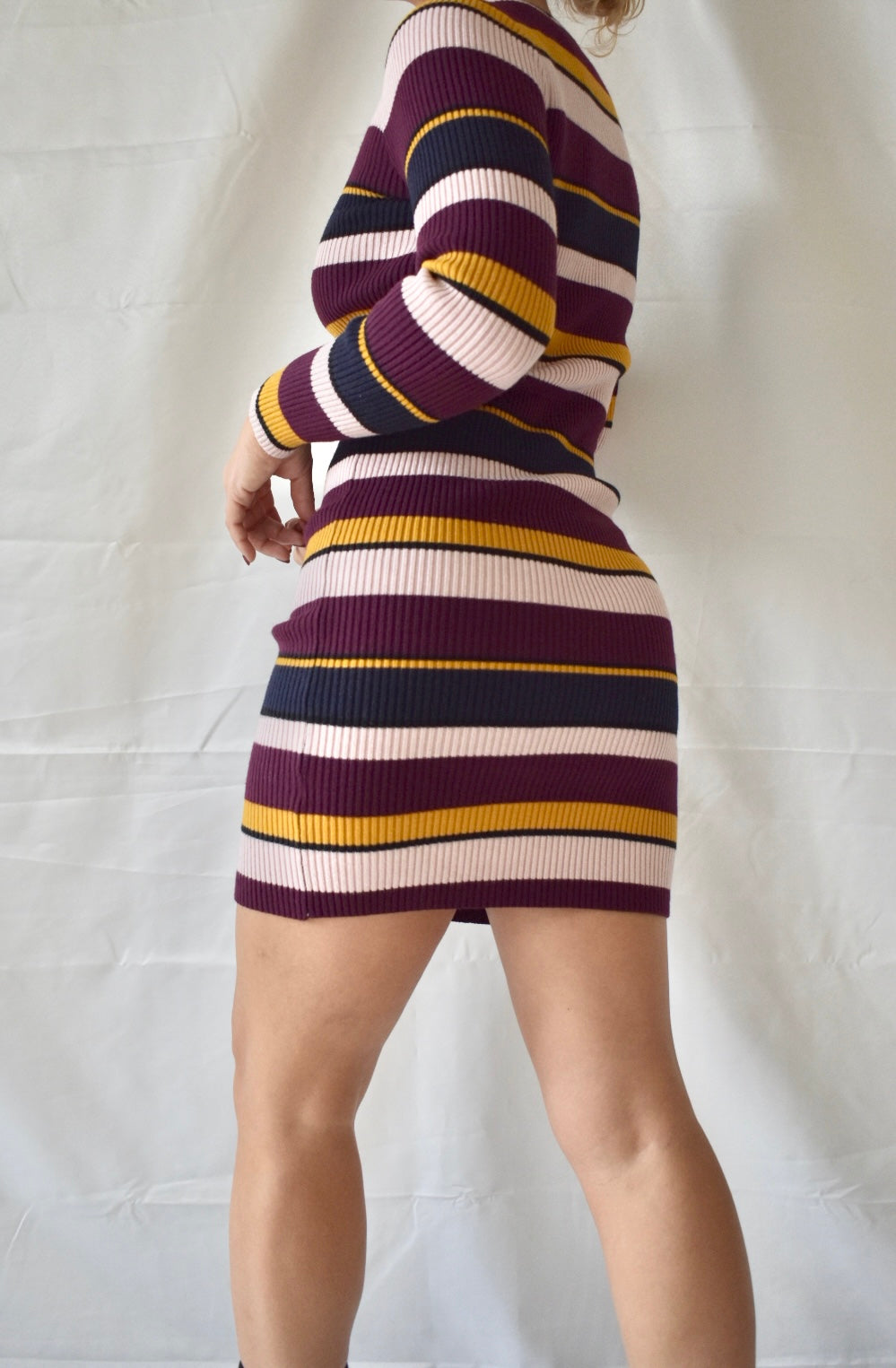 Striped Ribbed Dress