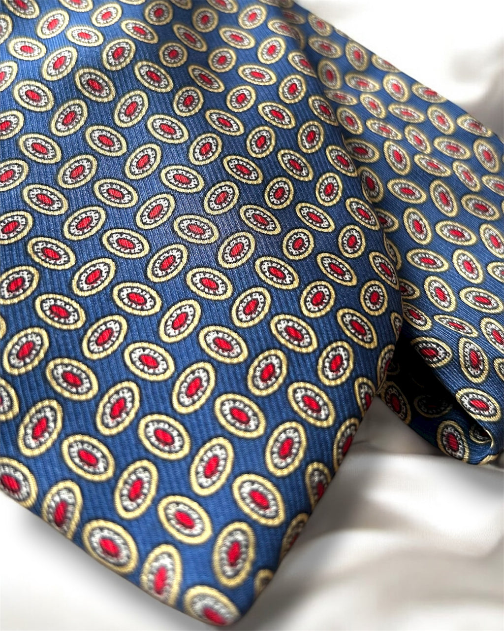 Vintage Sergio Romani Italy Handmade Silk Tie – Dark Blue