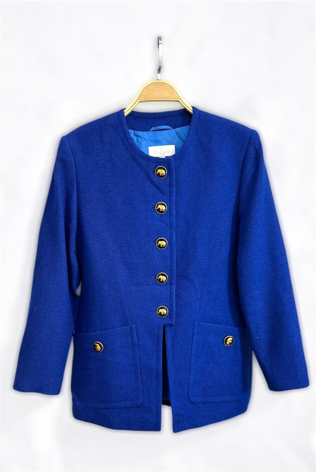 Vintage Wool Maxi Blazer | Late 80s