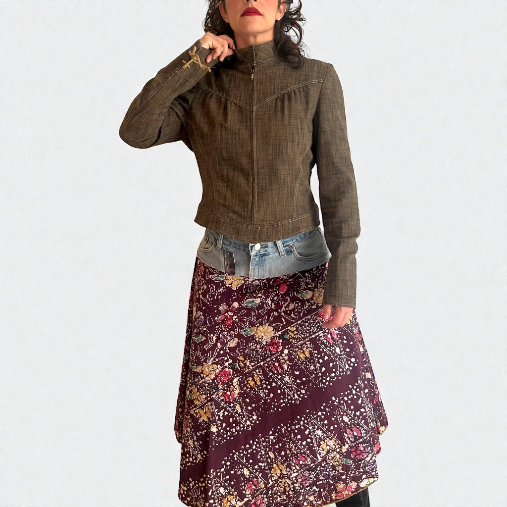 Y2K Earthy Brown Jacket