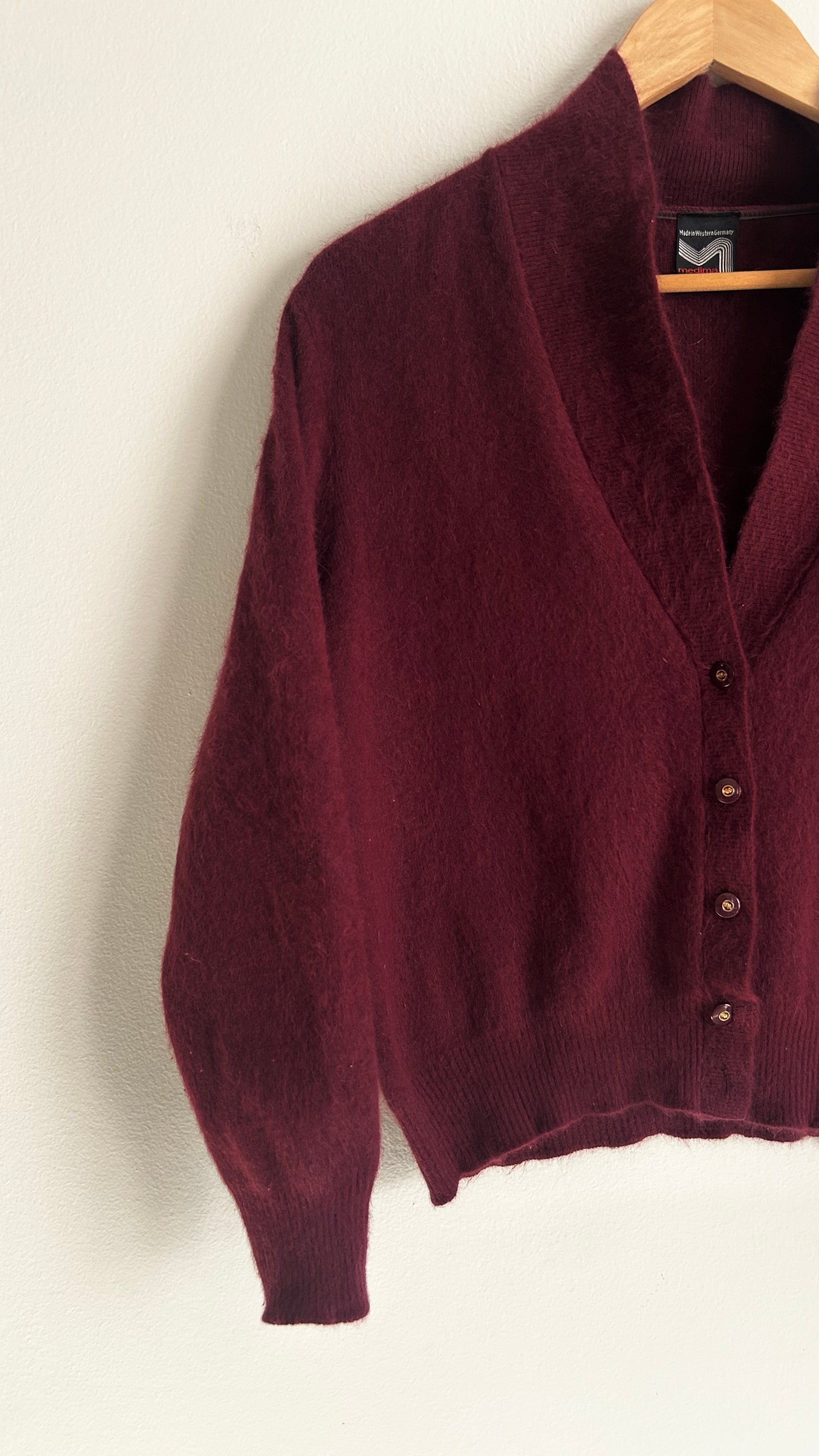 Vintage Ultra-Soft Angora Blend Cardigan