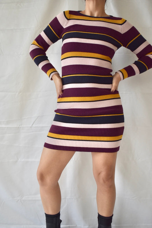 Striped Ribbed Dress