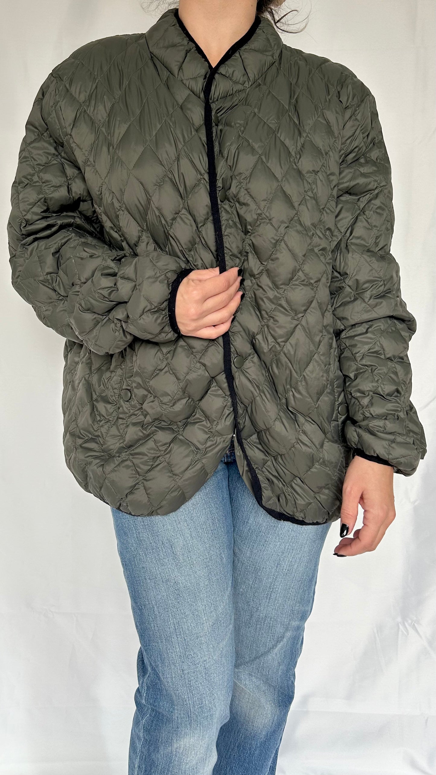 Olive Green Light Puffer