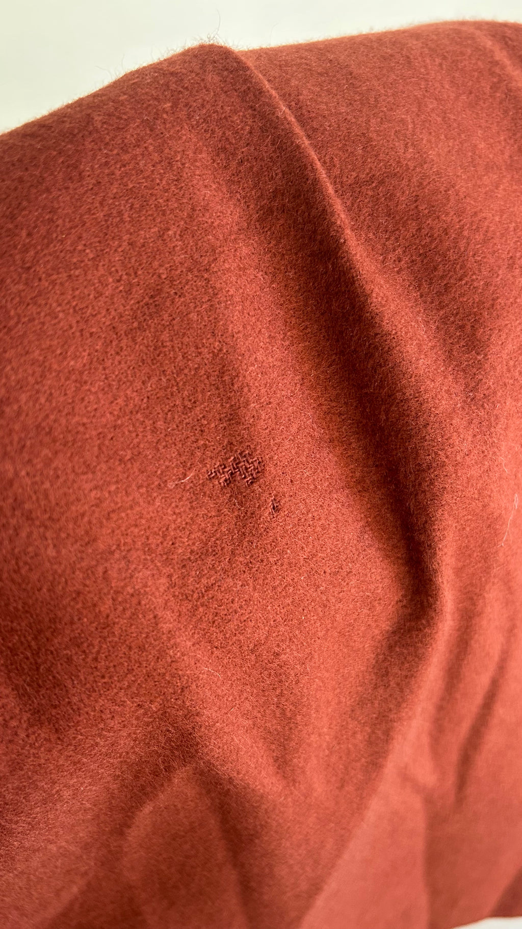 1970s Brick-Red Wool Shorts