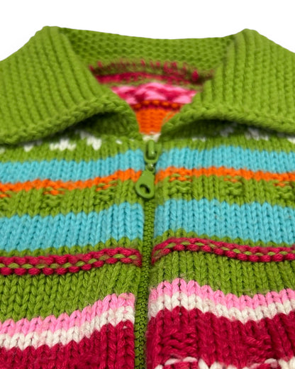 Vintage Colourful Knitted Jacket