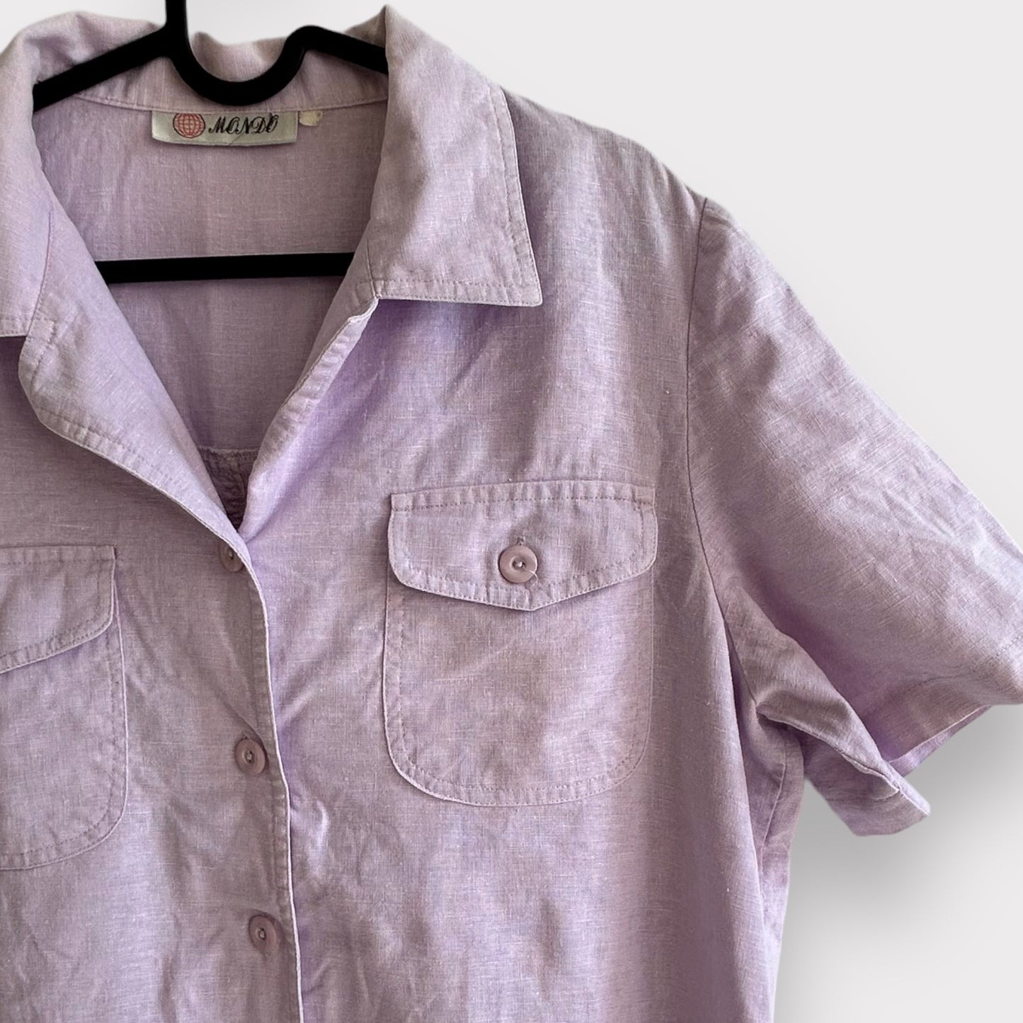 Vintage Lilac Short Sleeve Shirt