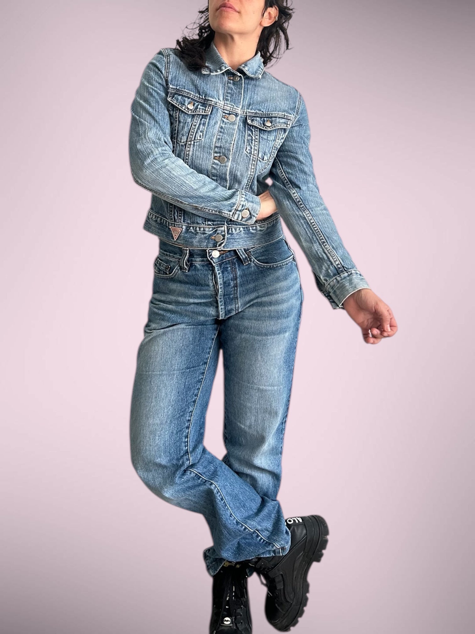 Vintage Fiorucci Cropped Denim Jacket