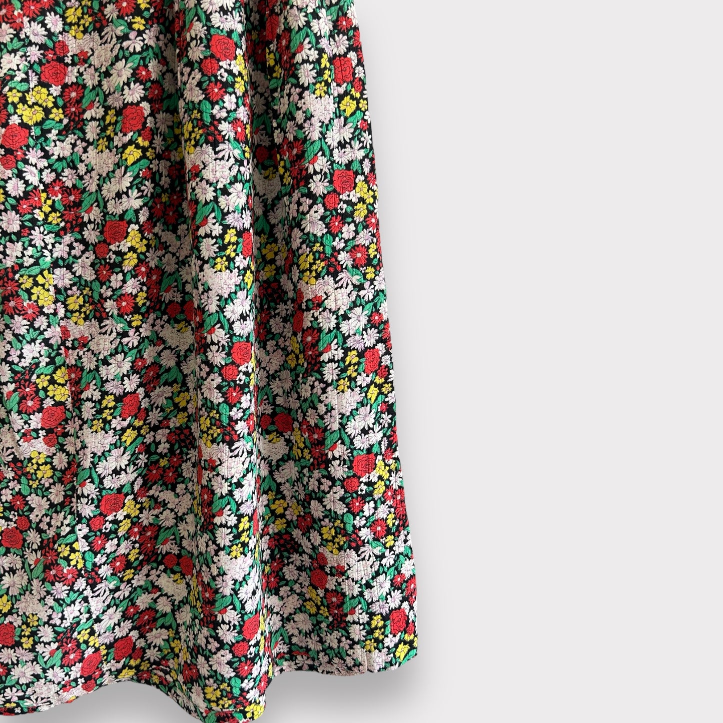 Vintage Floral Midi Skirt