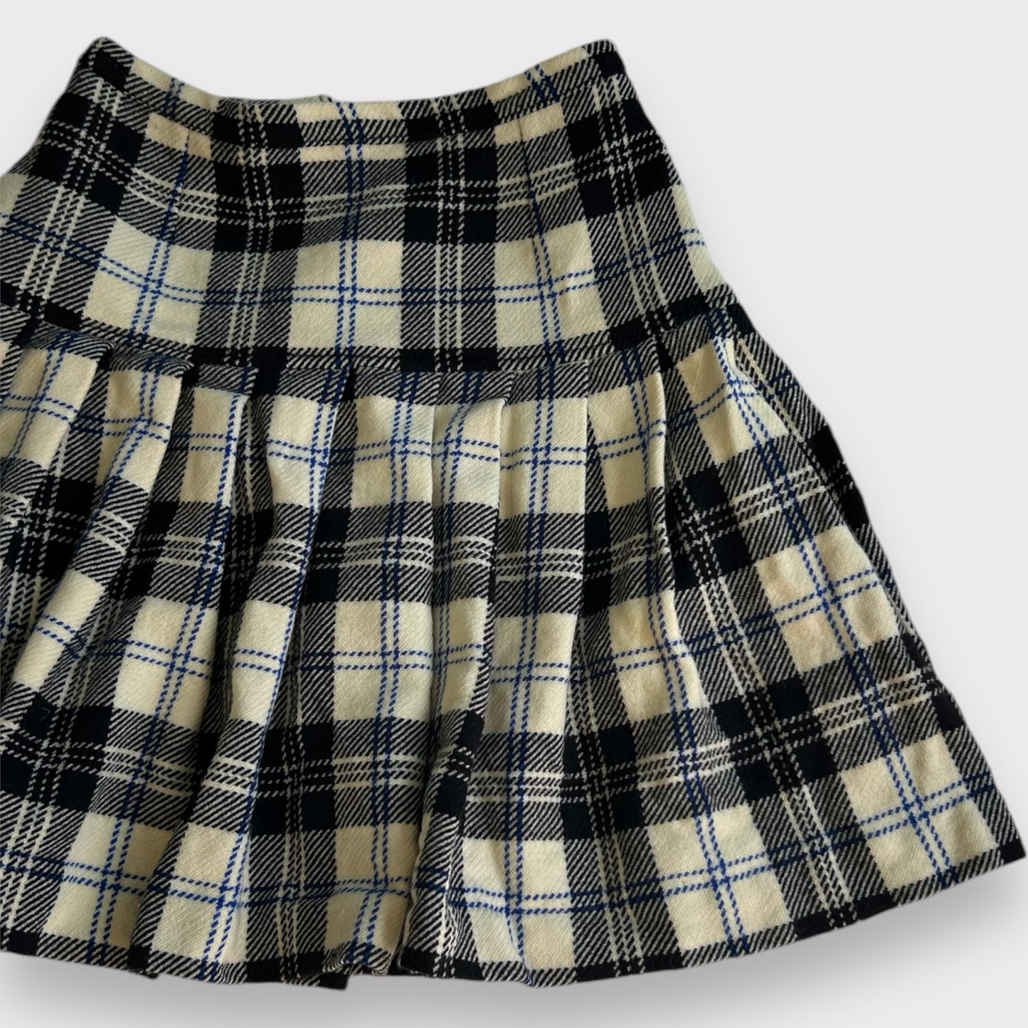 Vintage Wool Plaid Skirt