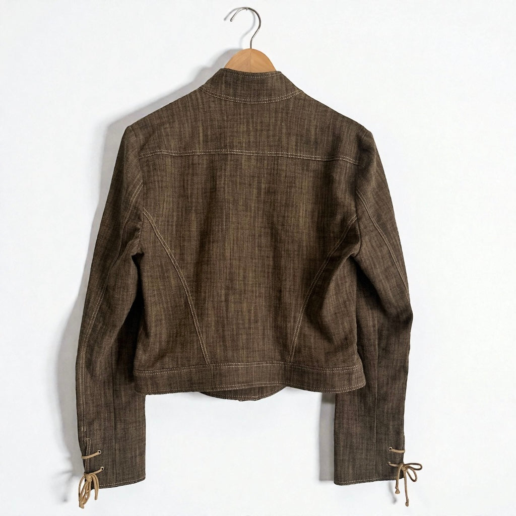 Y2K Earthy Brown Jacket