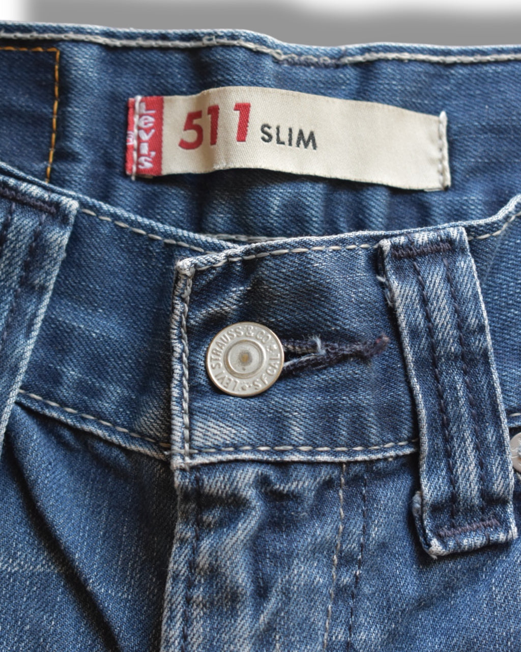 Levi’s 511 Slim Denim Shorts – Upcycled Vintage