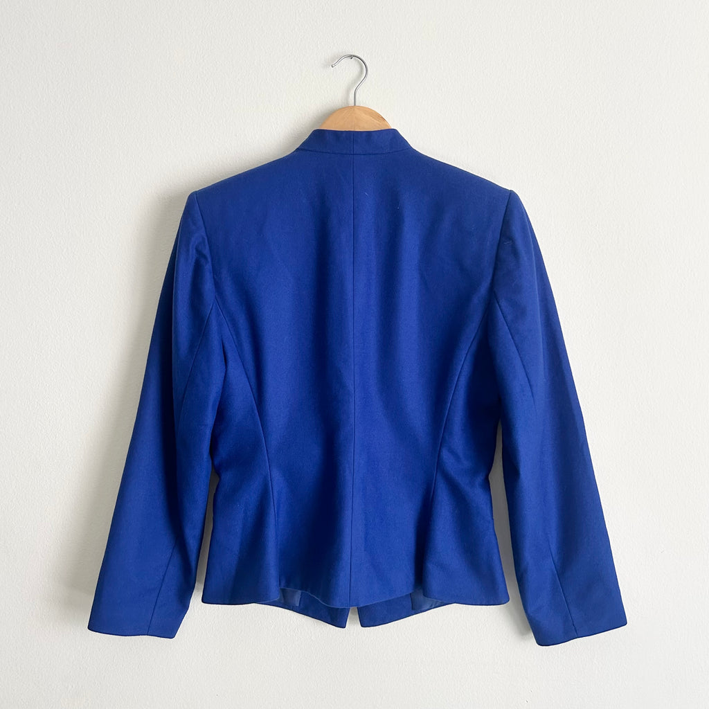 Vintage Wool Blazer with Black Lapel