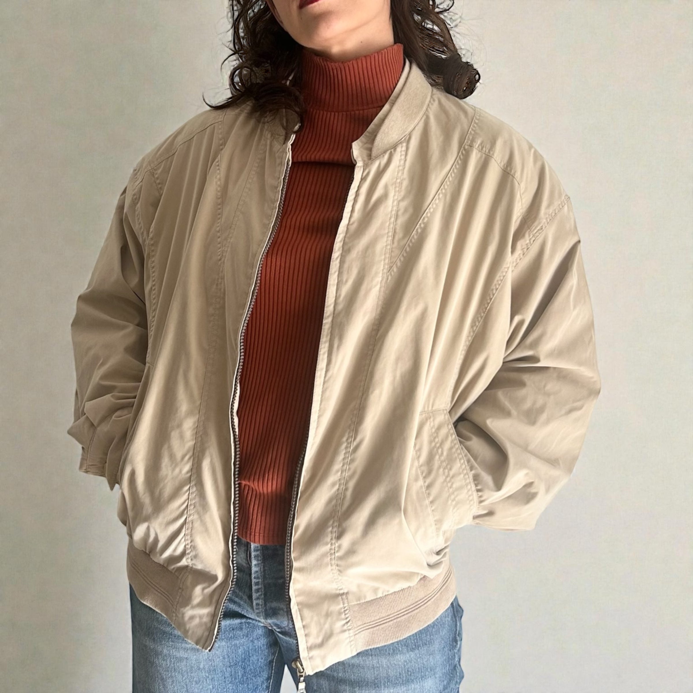 1990s Beige Bomber