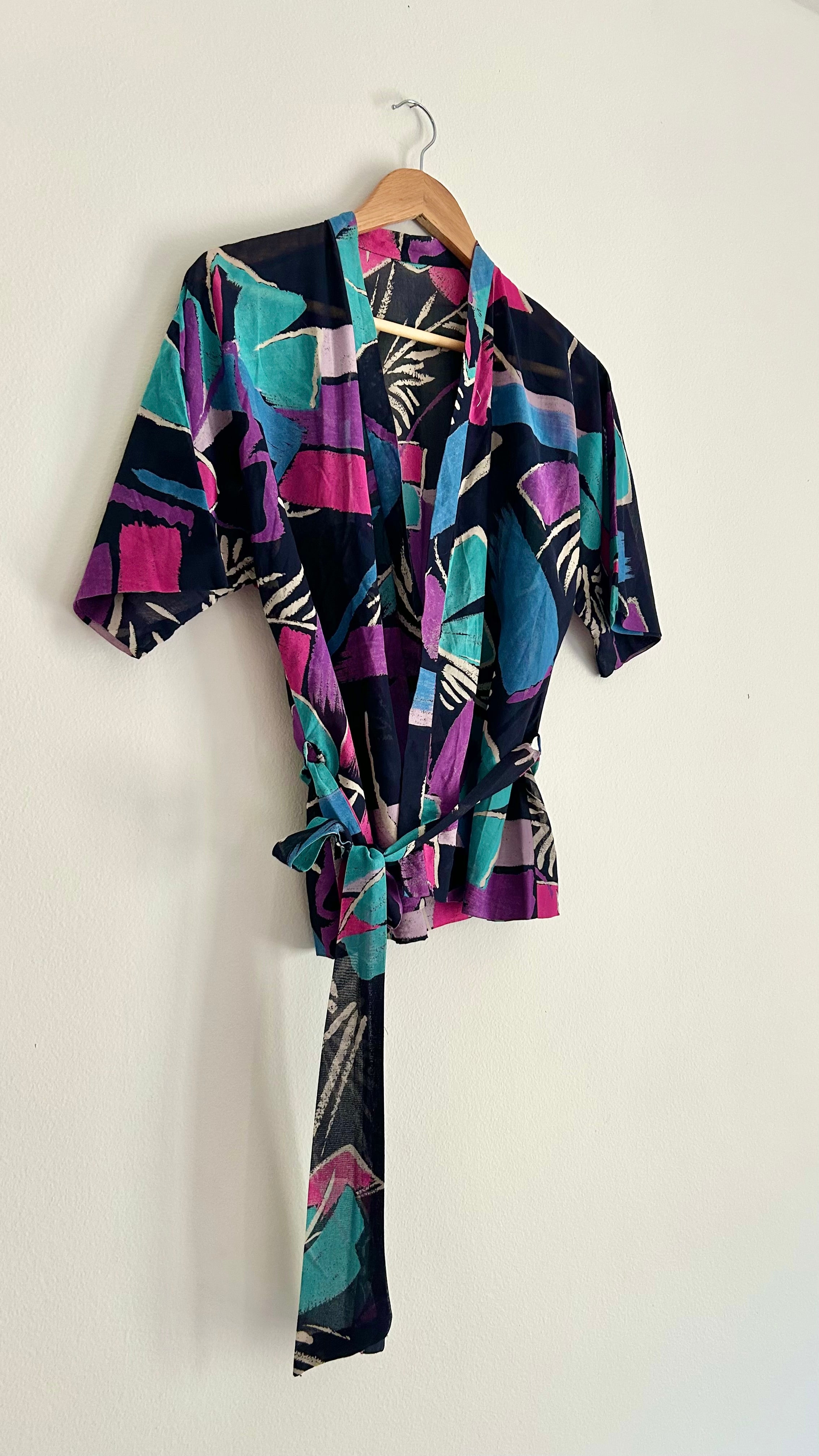 Vintage Handmade Kimono-Style Blouse | One Size